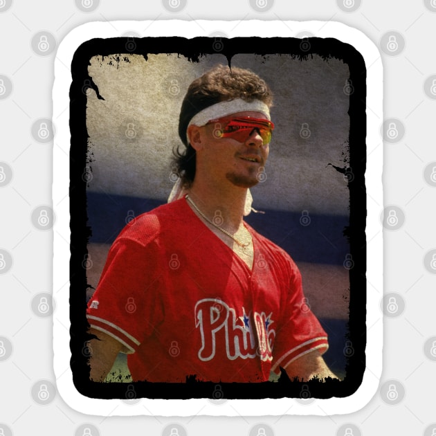 Mitch Williams in Philadelphia Phillies, 1993 NLCS Sticker by PESTA PORA